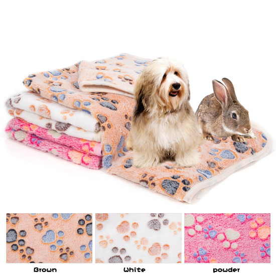 Classic Flannel Cat Dog Fleece Blanket