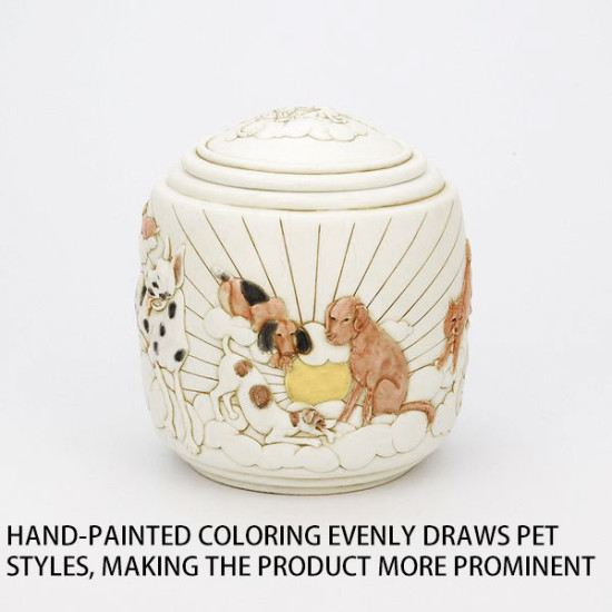 Resin Dog Cremation Urns With Seal Lid