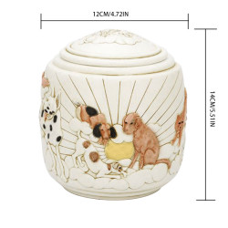 Resin Dog Cremation Urns With Seal Lid