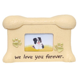 Resin Dog Urns With Photo Frame