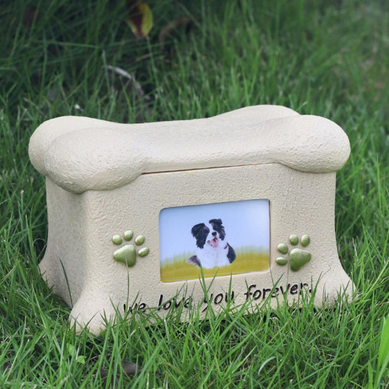 Resin Dog Urns With Photo Frame