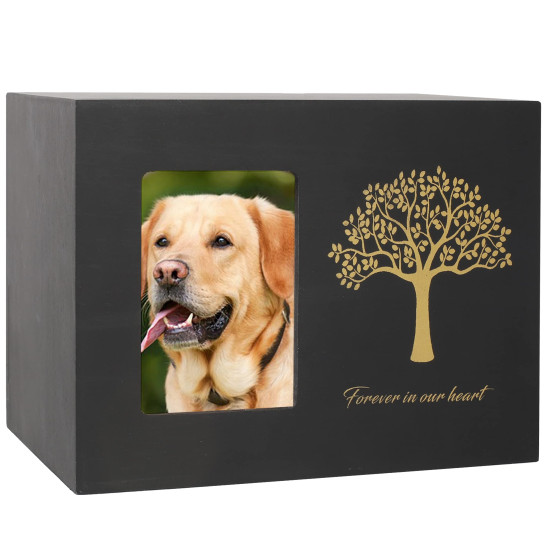 Photo Frame Wooden Dog Urns