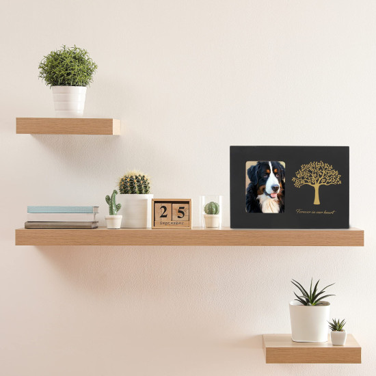 Photo Frame Wooden Dog Urns