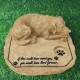 Dog Headstone Monument With Candle Hole Customizable