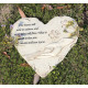 Heart-shaped Dog Headstone Monument Customizable