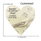 Heart-shaped Dog Headstone Monument Customizable